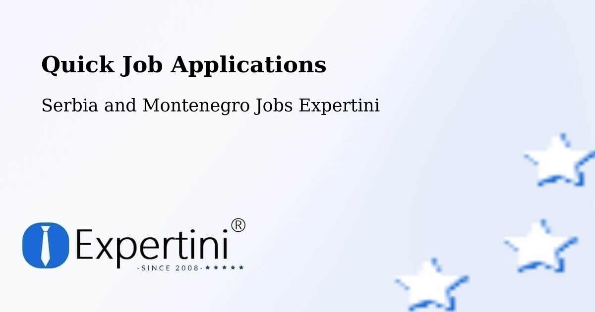 Quick Apply Feature – Carbonear - Serbia and Montenegro Jobs Expertini
